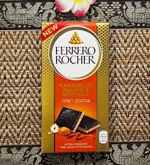 Ferrero Rocher CARAMELLLO SALATO E NOCCIOLA Chocolate Bar, 90gm (Italy)