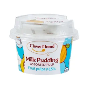 Clever mama assorted fruit milk pudding fruit pulps 15%