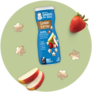 Gerber Puffs Cereal Snack – Strawberry Apple (42g)