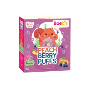 Baebis Peach Berry Puffs (35g) – 6+ Months