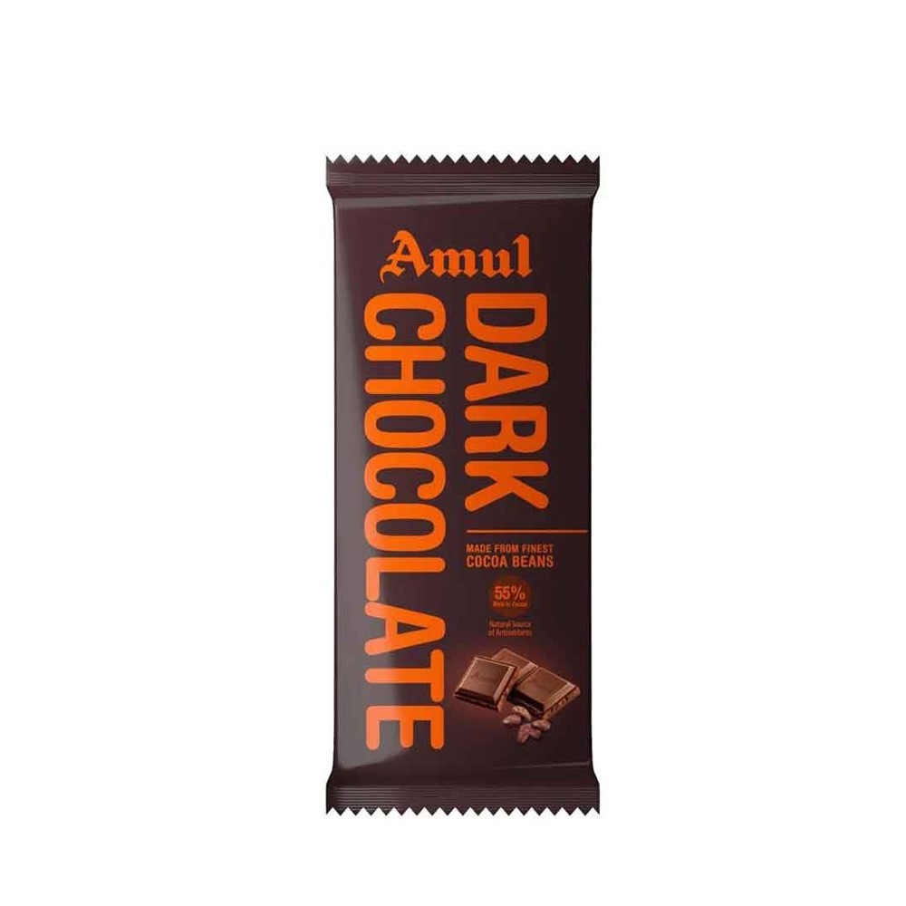 Amul Dark 55% Cacao Chocolate Bar 35gm - India